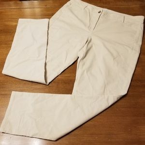 J. Jill stretch cream corduroy pants